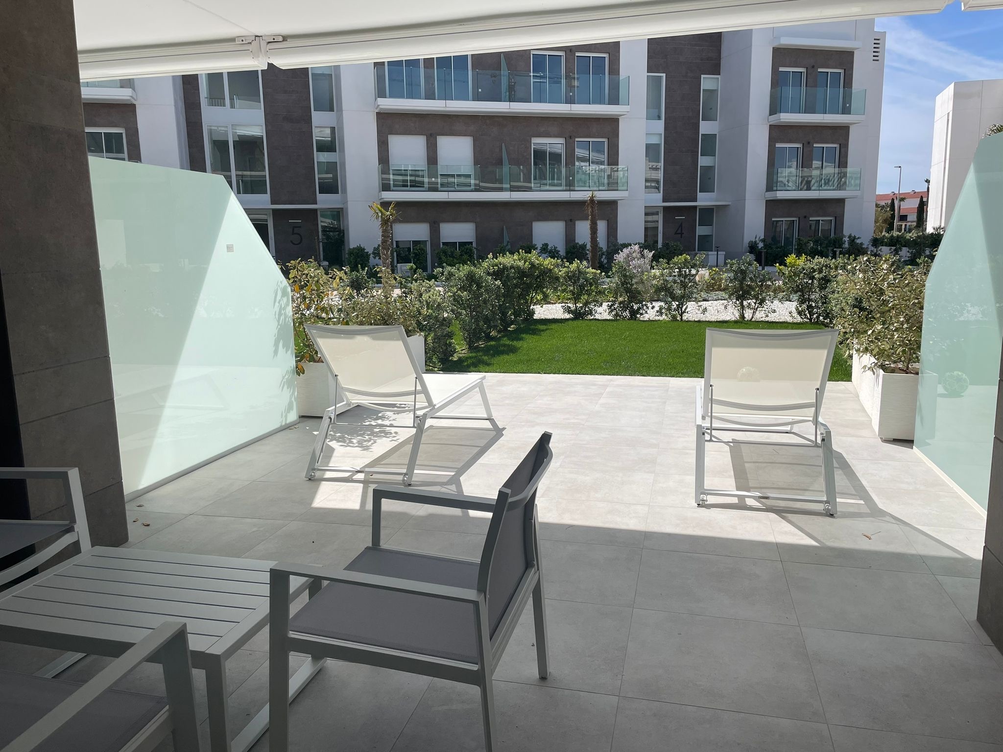 Terraza privada del apartamento